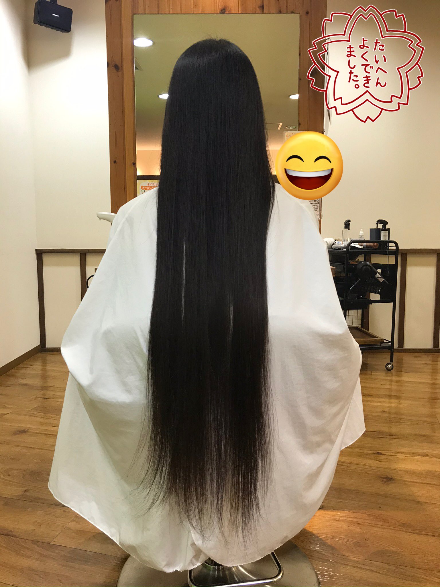 バーチャル髪フェチ風俗体験 スーパーロングヘアゆな 髪コキ髪射コース