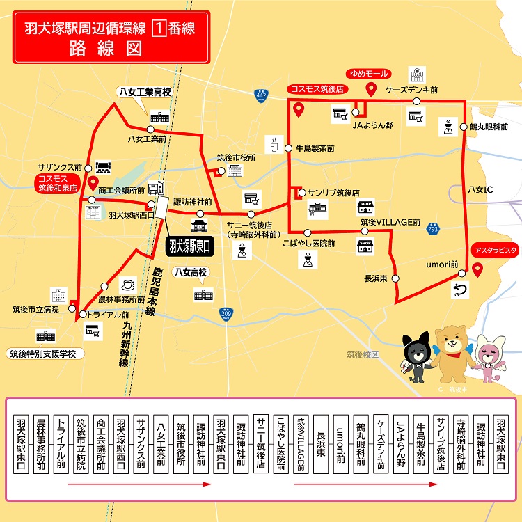 久留米駅から羽犬塚駅(2023年06月18日) 鉄道乗車記録(鉄レコ・乗りつぶし) by